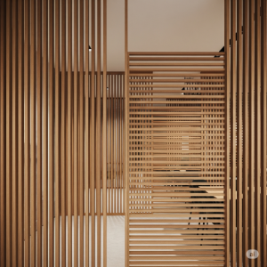 Slatted Wood Screens 