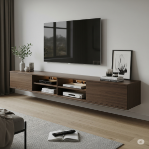 Sleek Media Console (Living Room)