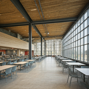 A large cafeteria open layout