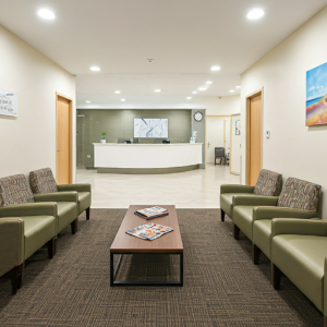 Clinic waiting room interior design