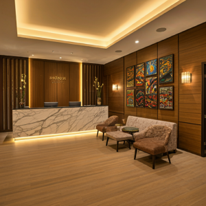 Hotel reception office interior design