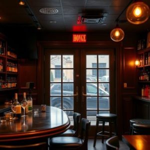 Soundproofing doors and windows in a noisy bar