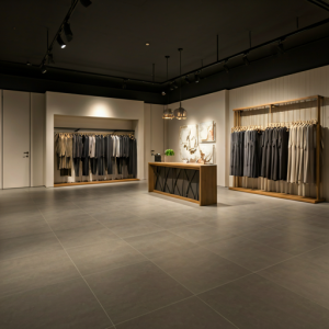 a commercial showroom interior design