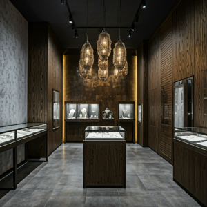 a jewellery retail store interior design