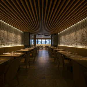 commercial restaurant interior lighting