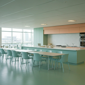 corporate cafeteria kitchen interior