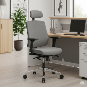 A comfortable and ergonomic chair for the receptionist(s).
