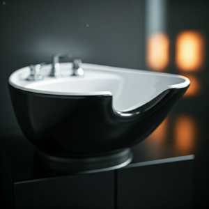 Barbershop ergonomic shampoo bowl