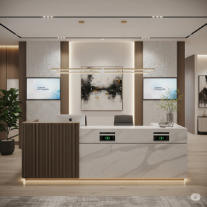 Integrated Technology Reception Office Interior Design