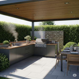 Sun, Shade, and Wind Exposure Balance Outdoor Kitchen Design