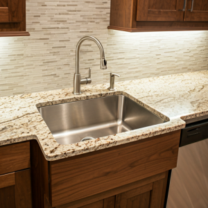 The sink as the centre of the kitchen work triangle