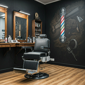 barbershop mural