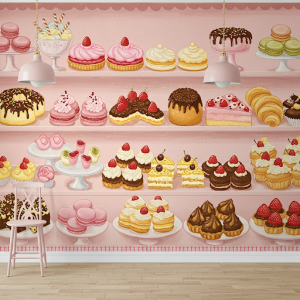 Dessert shop wallpaper