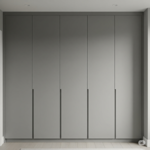 Sleek White Gloss MDF Wardrobe Design