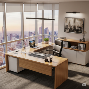 The "L" Shape Corner Office Layout