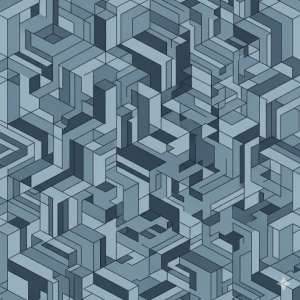 3D Cube Illusion Mural