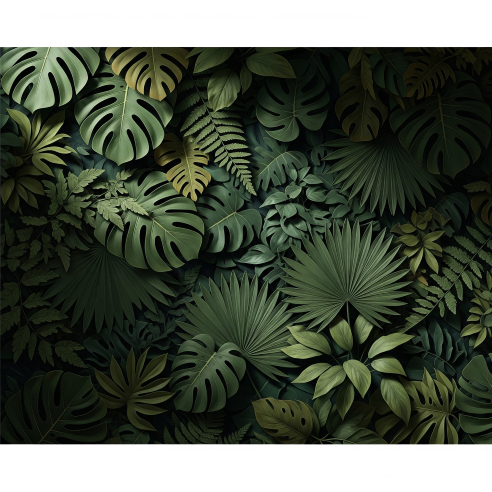 3D Jungle Foliage Texture Wallpaper 3D Jungle Foliage Texture Wallpaper