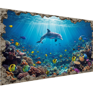 3D wall mural