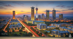 A Real Estate Company Realistic Office Mural
