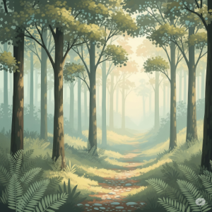 A medical office with serene, nature-inspired scene mural promoting healing.