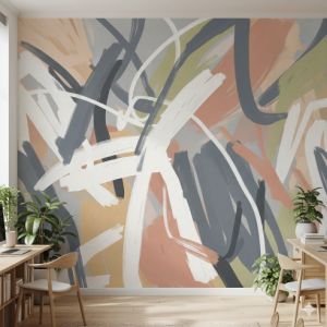 Abstract Brushstrokes Wallpaper
