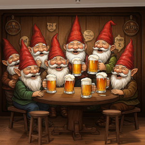 Beer Gnomes Bar Wallpaper. 