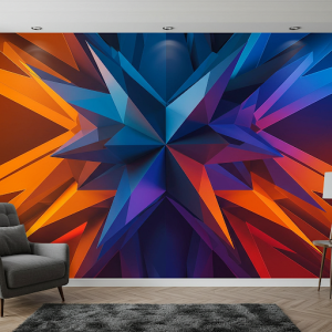 Bold and vibrant mural