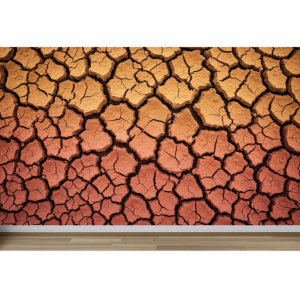 Cracked Earth Textured Wallpaper.