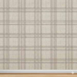 Crosshatched Linen Fabric Texture Wallpaper Mural