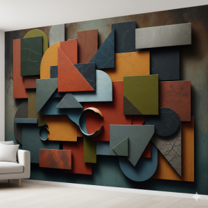Cubist Shapes Mural