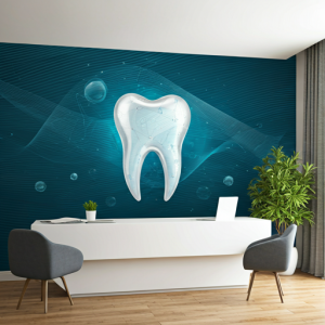 Dental clinic administrative office 3d wallpaper