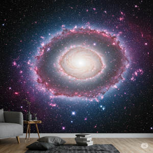 Detailed Milky Way Galaxy, 3D Space Wallpaper Mural.