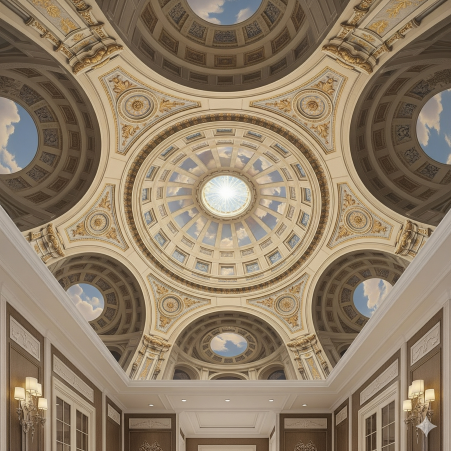 Domes 3D Ceiling Wallpaper  Domes 3D Ceiling Wallpaper