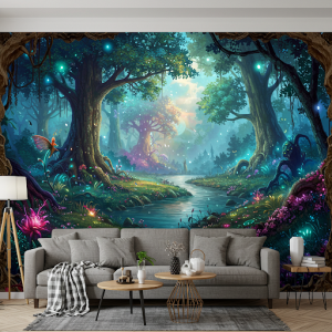 Enchanted Landscapes 3d wall mural.