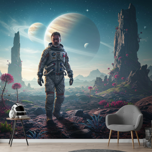 Exploring an Exoplanet Wallpaper Mural