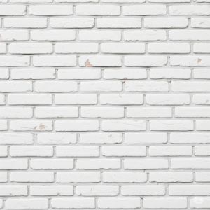 Heavy White Washed Brick Wallpaper Mural. 