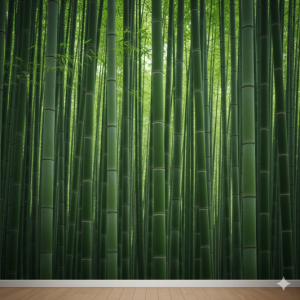 Living Room Bamboo Forest Wallpaper Mural