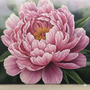 Macro-Peonies 3D Flower Wallpaper Mural
