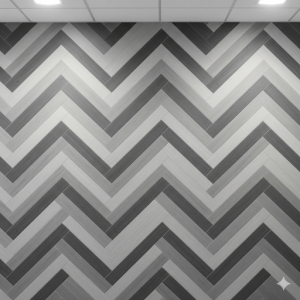 Monochromatic Herringbone Wallpaper