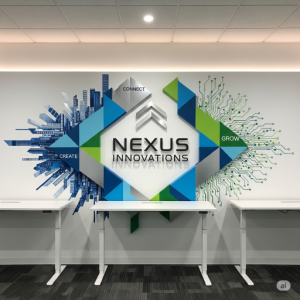  Nexus Innovations Company Brand Centric Office Mural