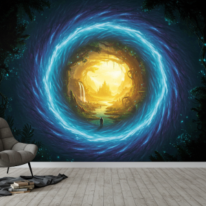 Portal to Another World 3D Wall Mural