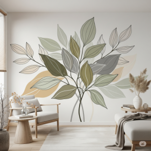 Property staging mural.