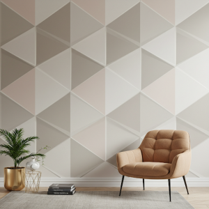 Subtle and elegant 3D geometric wallpaper