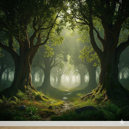 The Enchanted Forest Dining Hall Wallpaper Mural