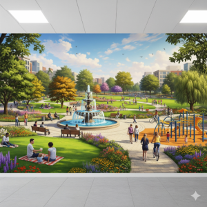 Urban Park Office Wallpaper Mural