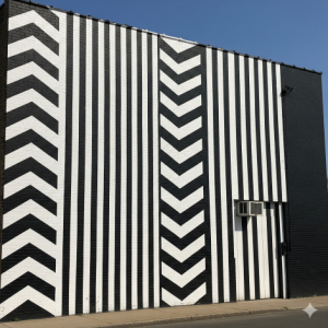 Vertical Chevron Stripes Wallpaper