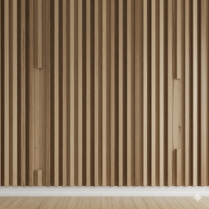Vertical Wood Slats Wallpaper