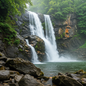 Waterfall Cascade Mural