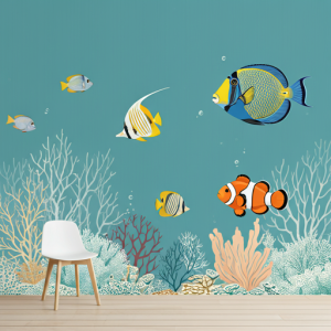 coral reefs and tropical fish wallpaper