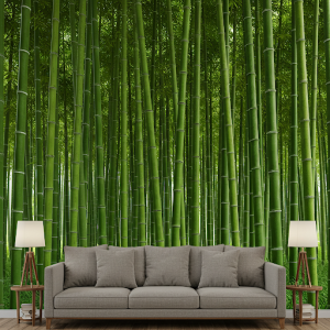 Bamboo forest 3d nature wallpaper mural
